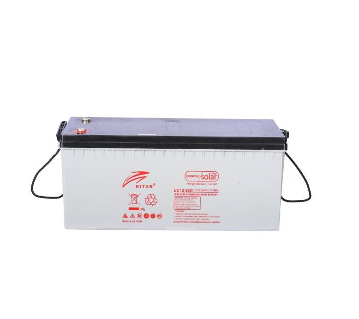 Solar Ritar 200AH 12V Power Deep Cycle Maintenance Free Battery